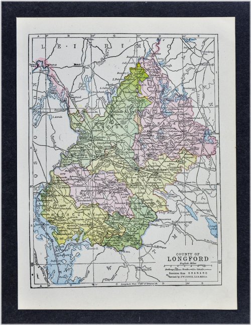 Longford County Vintage Map