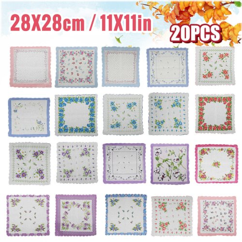 Floral Cotton Hankies Set