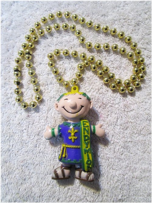 Mardi Gras Mascot Man Necklace