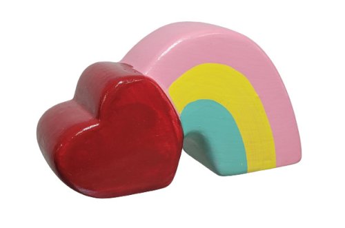 Rainbow Heart Figurine