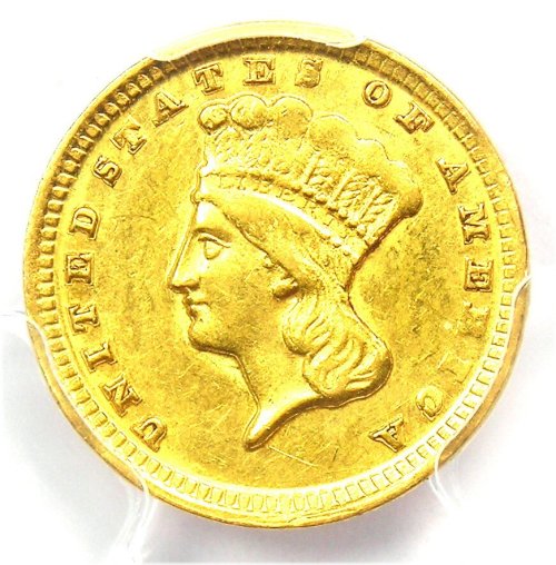 Dahlonega Gold Dollar 1859-D - PCGS AU Details