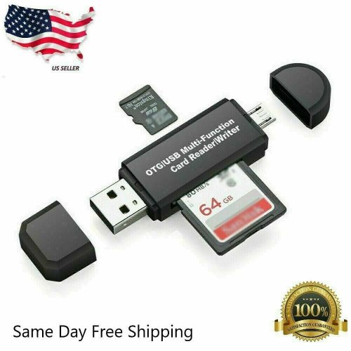 USB Memory Card Reader and Adapter with OTG and Multi-Card Compatibility