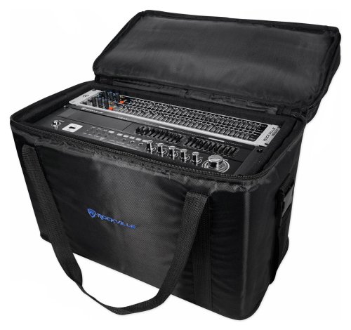 Double-Sided Pro Audio Rack Bag with Shoulder Strap and 12" Depth