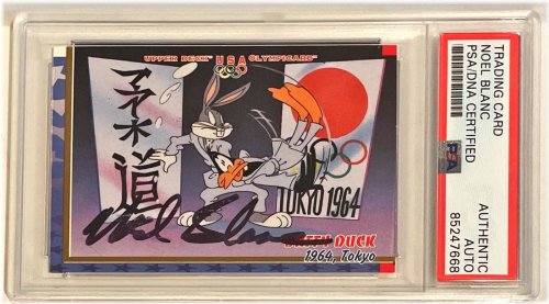 Bugs Bunny Autographed Trading Card by Noel Blanc (1996)