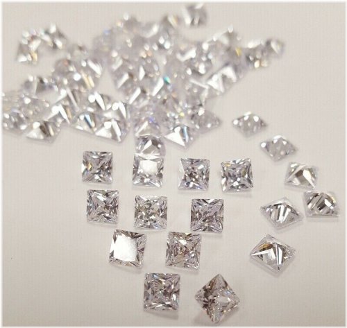 Princess Cut Square CZ Crystals