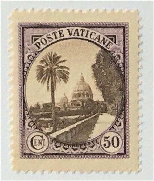 Bernini Colonnades St. Peter's Stamp - 1933 Issue