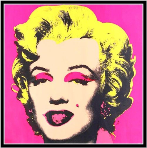 Marilyn's Pop Art Portrait: A Vibrant Vinyl Sticker for Your Laptop