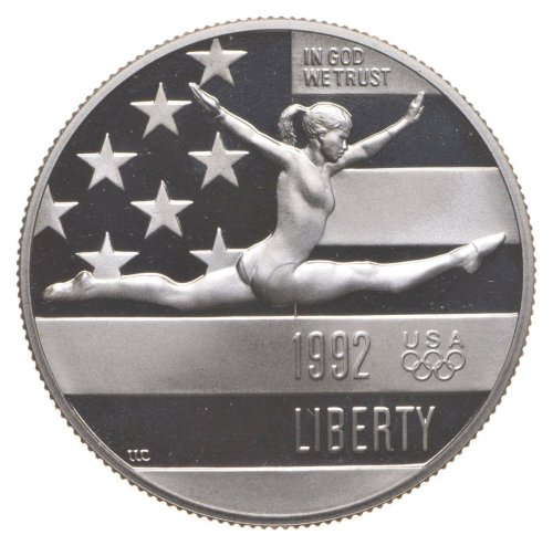 Olympic Gymnastics Commemorative Silver/Clad Coin Set (1992)