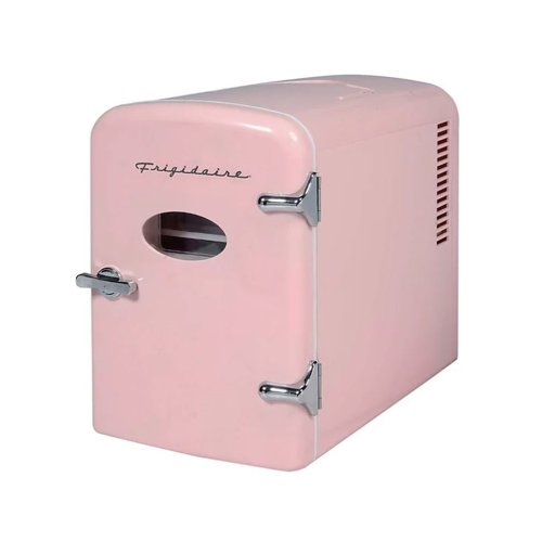 Retro 9-Can Portable Fridge in Pink