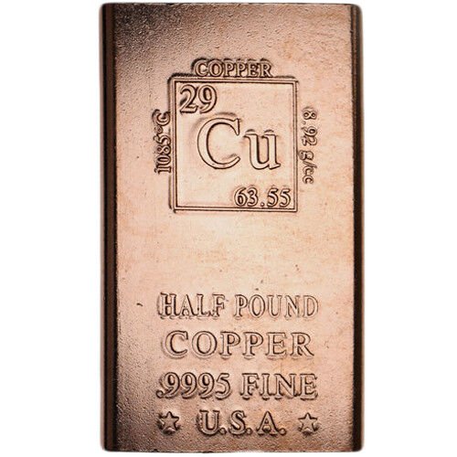 Elemental 1/2 Pound Copper Bar