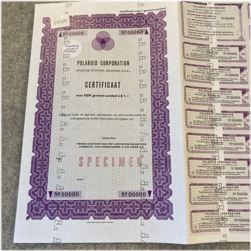 Polaroid Film Camera Equity Investment