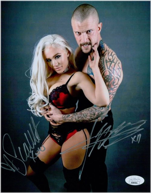 The Dynamic Duo: Karrion Kross & Scarlett Bordeaux Signed Photo