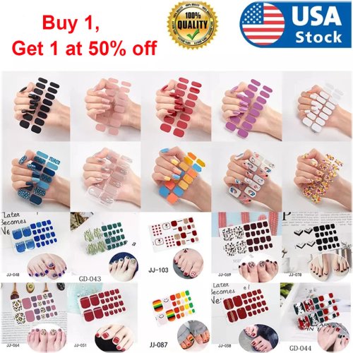 Wrap & Stick Nail Art Decals - Effortlessly Elevate Your Manicure Game!