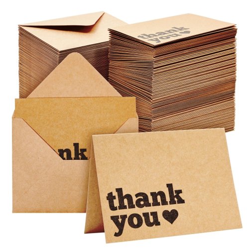 Gratitude Collection: 120 Pack Thank You Notes and Envelopes, 3.5 x 5 In