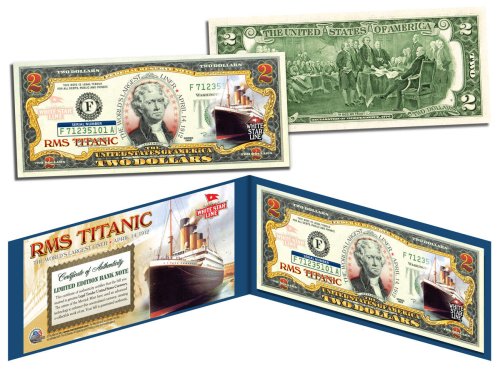 April 14, 1912 Commemorative U.S. $2 Bill featuring RMS Titanic