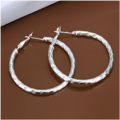 Sterling Silver Hoop Pierced Earrings