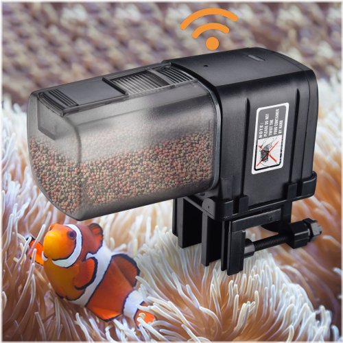 AquaMate WiFi Fish Feeder - Automatic Feeding Timer and Dispenser for Aquarium Tanks