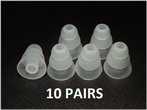QuietFit Large Earbud Tips - 10 Pairs Triple Flange
