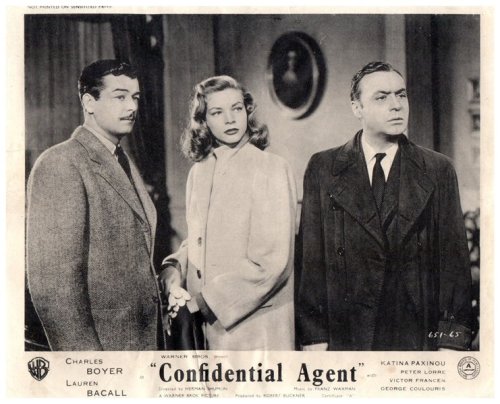 Classic Hollywood Collectible: Confidential Agent 1945 Original Lobby Card