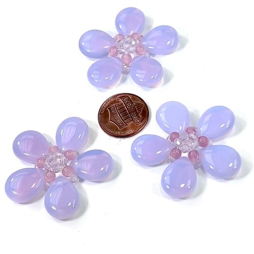 Opal Blossom Beaded Ornament