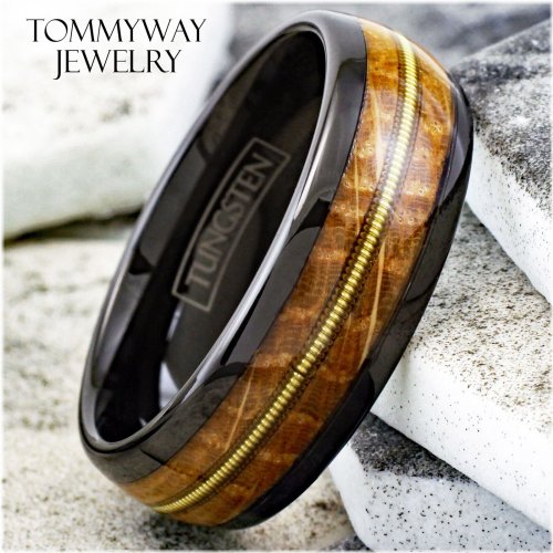 Harmony Barrelwood Men's Ring