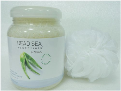 Aloe Infused Dead Sea Bath Salts with Bonus Sponge