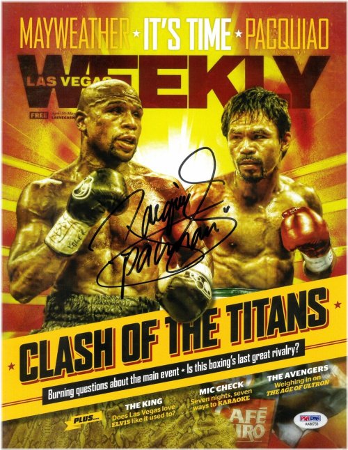 Champion's Autographed Magazine with PSA/DNA Certificate
