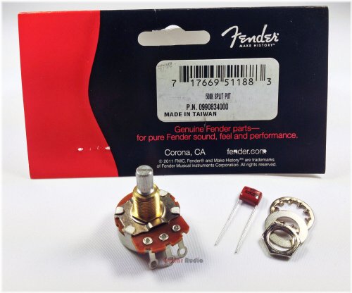 500K Split Shaft Potentiometer for Guitar and Bass Volume/Tone Control