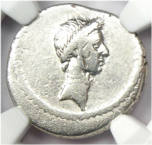 Mussidius Longus Denarius 42 BC - NGC VF