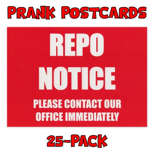 Repo Prank Postcard Set