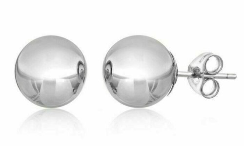 Pure Elegance Gold Ball Stud Earrings