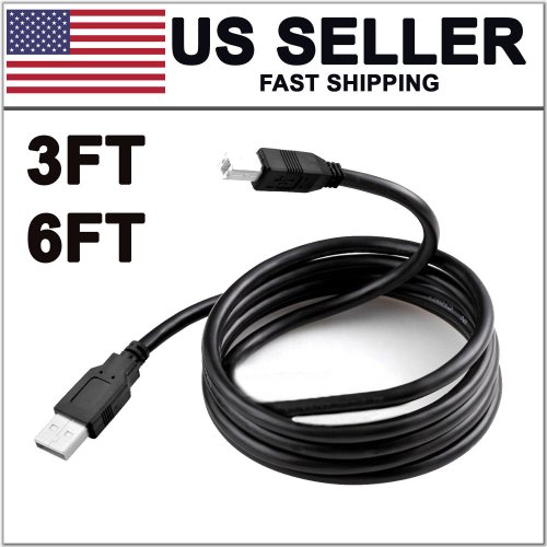 USB Printer Link Cable - High-Speed A to B Connectivity for Multiple Brands