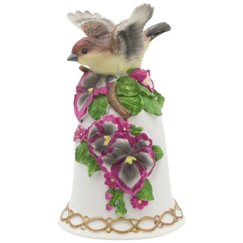 Musical Ceramic Tanager Sculpture