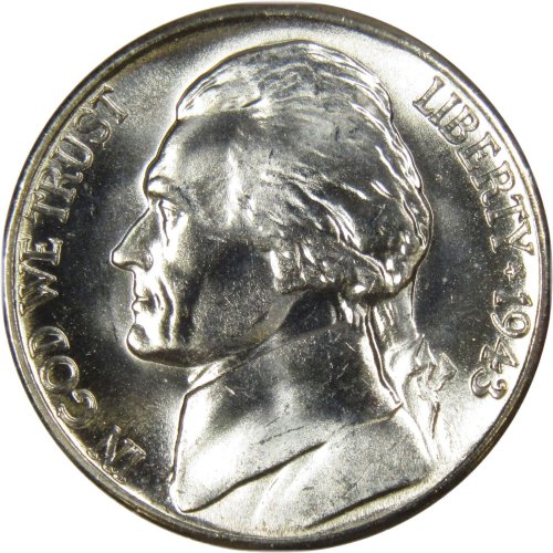 Silver Wartime Nickel - 1943 S Uncirculated