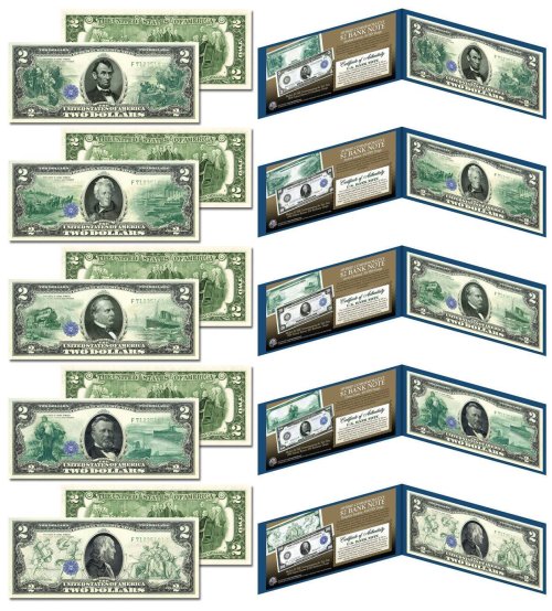 1914 Series US $2 Bank Note Commemorative Set