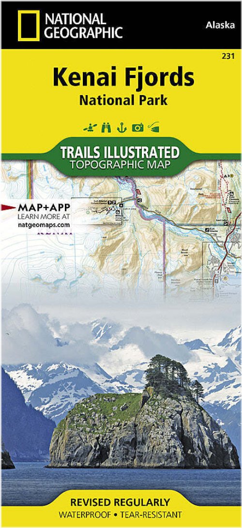 Kenai Fjords National Park Map 231 by National Geographic Trails Illustrated