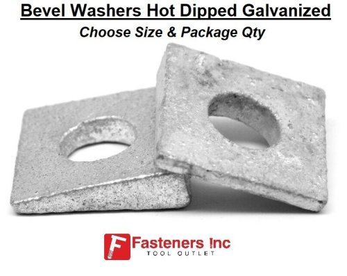 Galvanized Beveled Wedge Washers