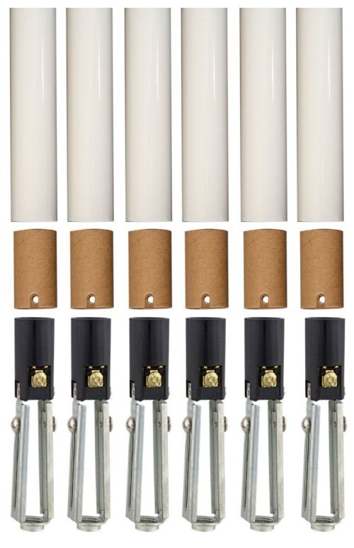 Candle Cover Chandelier Socket Kit - Set of 6