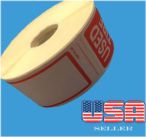 Used Tire Stickers - Roll of 300 (6" x 2.5")