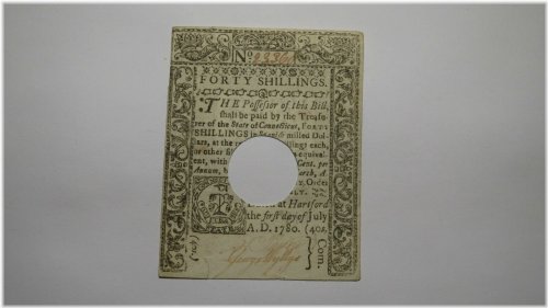 Hartford Shilling Note