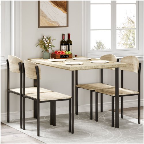 Rustic Oak Dining Ensemble