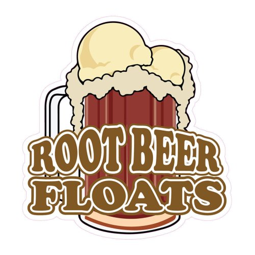 Root Beer Floats Decal for Food Establishments