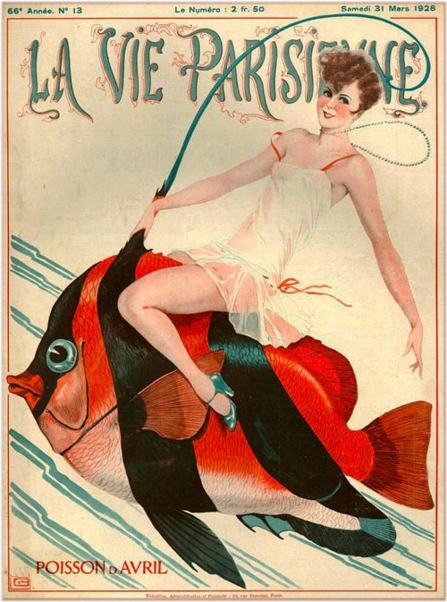 Parisienne Fish Poster Print