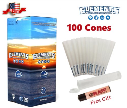 Rice Paper Cones Bundle with Clipper Lighter