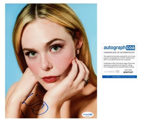 The Neon Demon" Signed 8x10 Photo by Elle Fanning