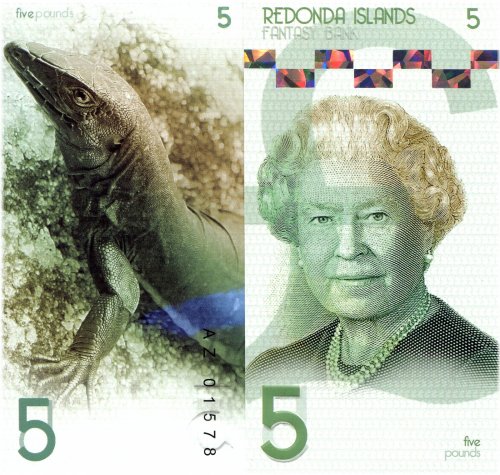 Royal Redonda 5 Pounds Note