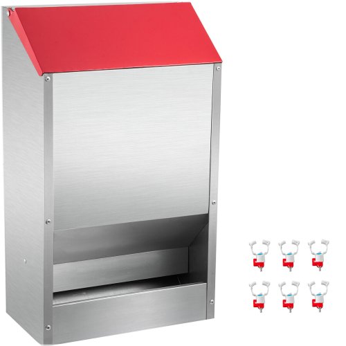 Cluck & Feed Galvanized Poultry Feeder