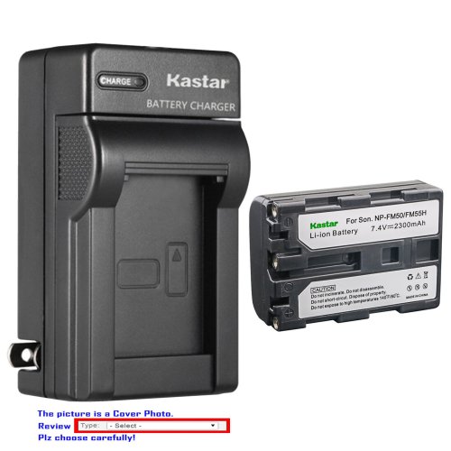 Kastar Wall Charger Dual Slot for Sony NP-FM50 and BC-VM50