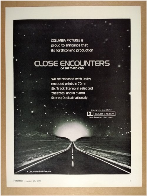 Nostalgic Sci-Fi Movie Ad: Close Encounters of the Third Kind (1977)
