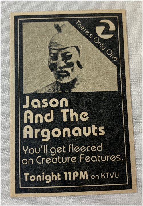Creature Features 1979 TV Ad Memorabilia - Jason and the Argonauts